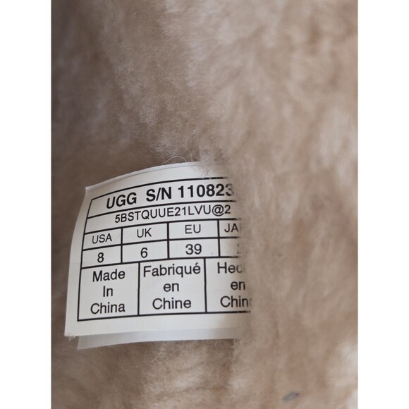 UGG Classic Short Logo Boots Women’s Size 8 Chestnut Suede 1108230-CHE - Picture 7 of 9